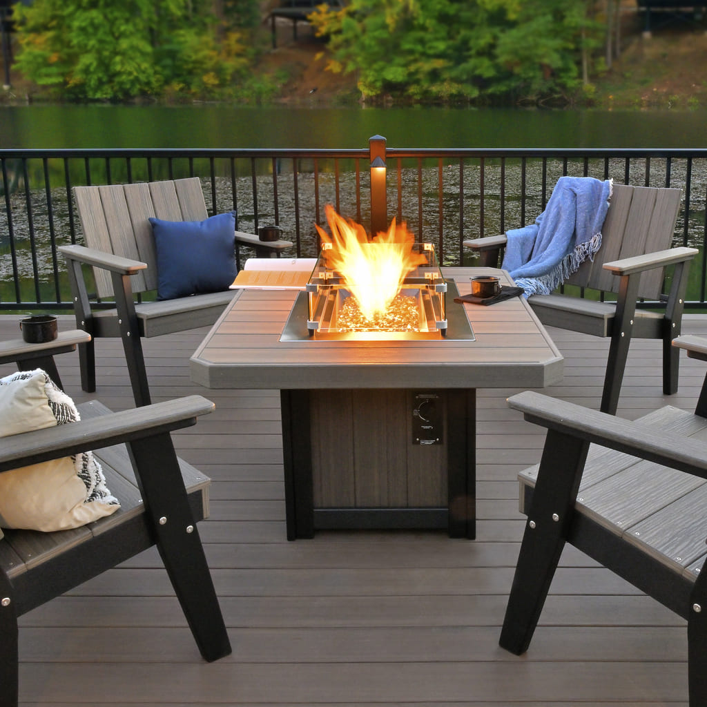 Luxcraft Lumin 51 inch Rectangle Fire Table