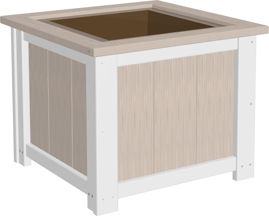 Luxcraft 24 inch square poly planter