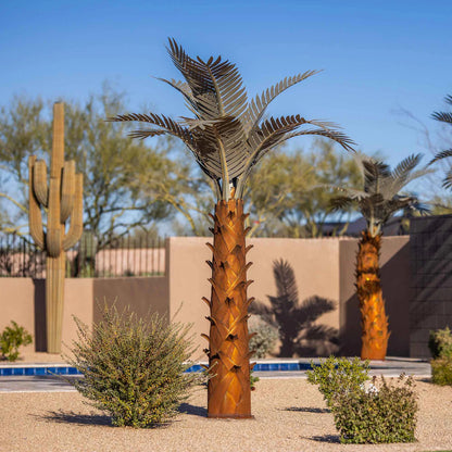 Large Outdoor Metal Paradise Palm Tree
